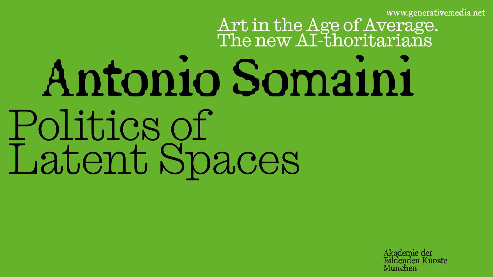 Politics of Latent Spaces