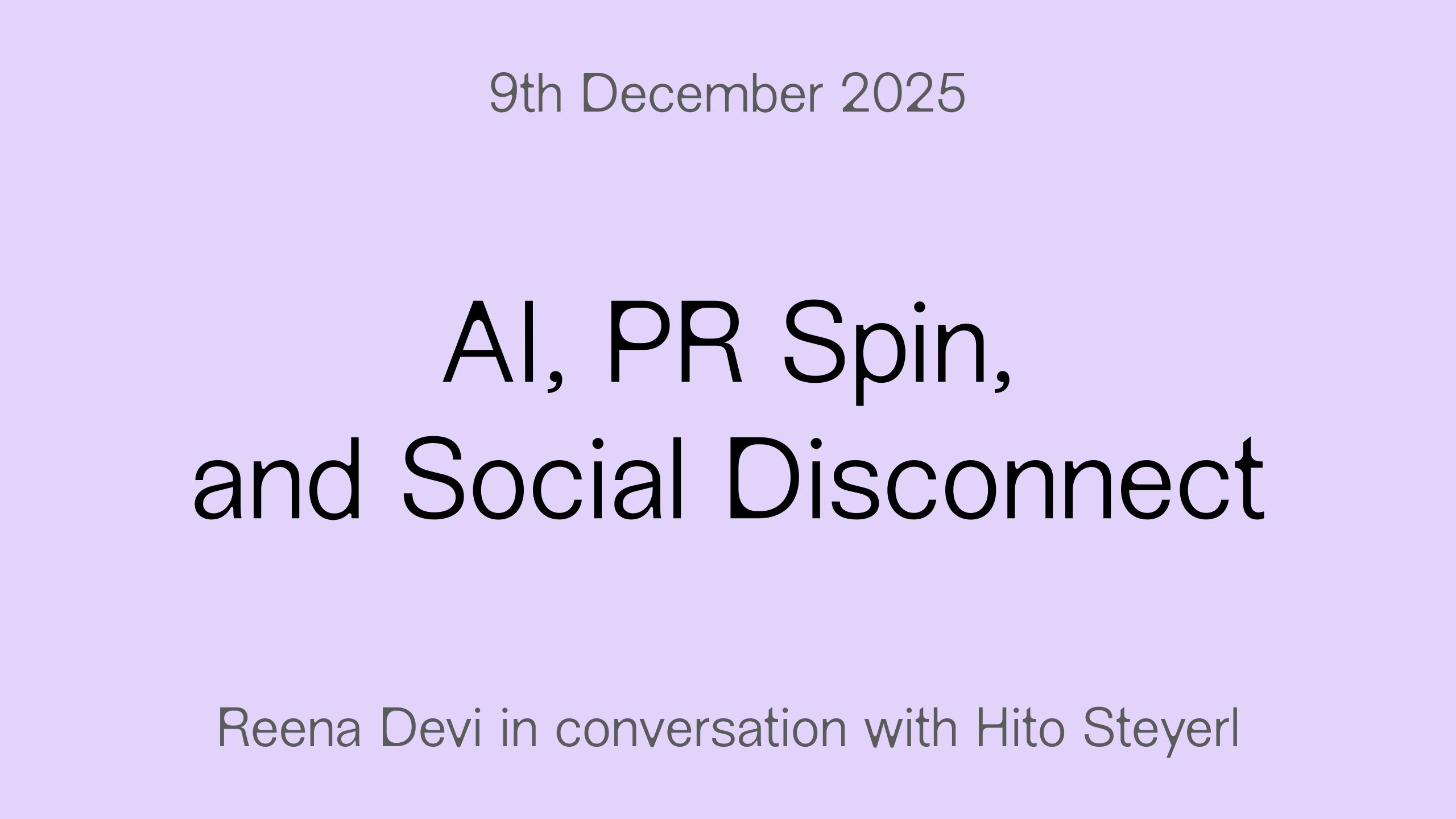 AI, PR Spin, and Social Disconnect